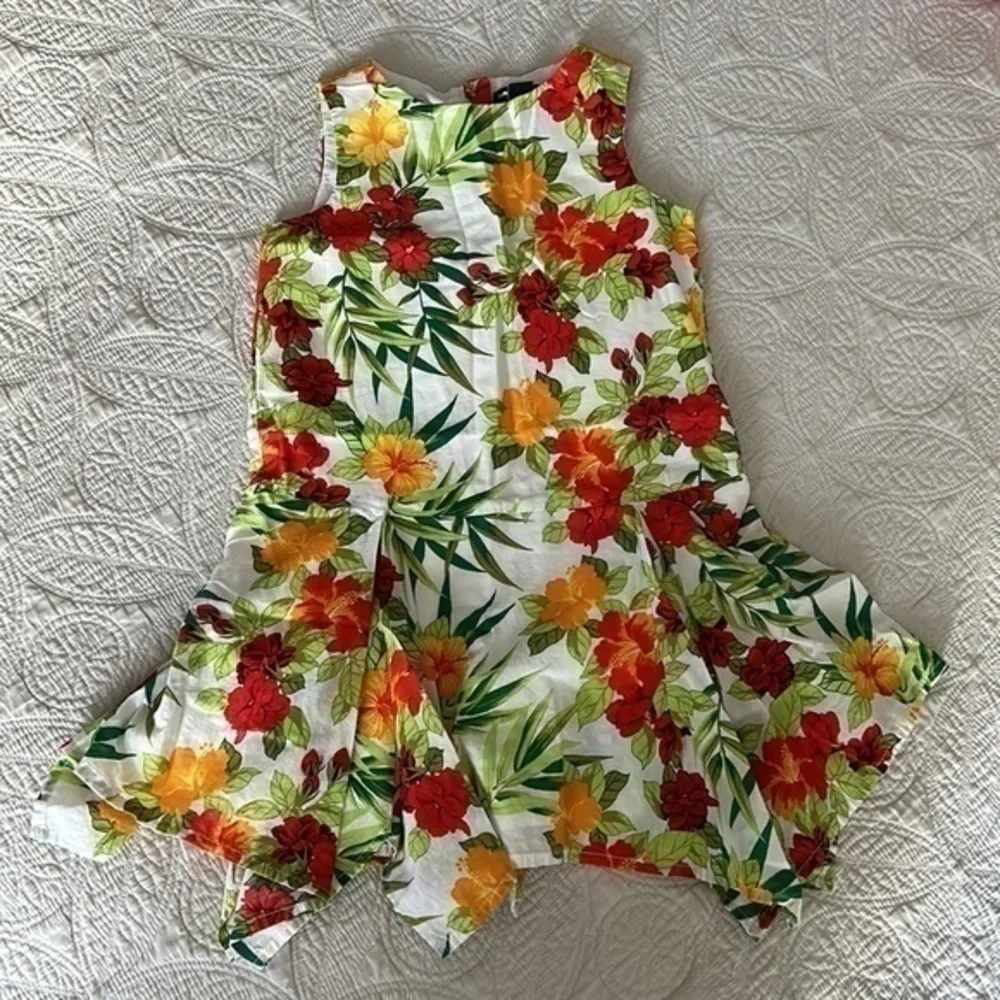 Gap Dress 5T Floral Sleeveless Uneven Hem